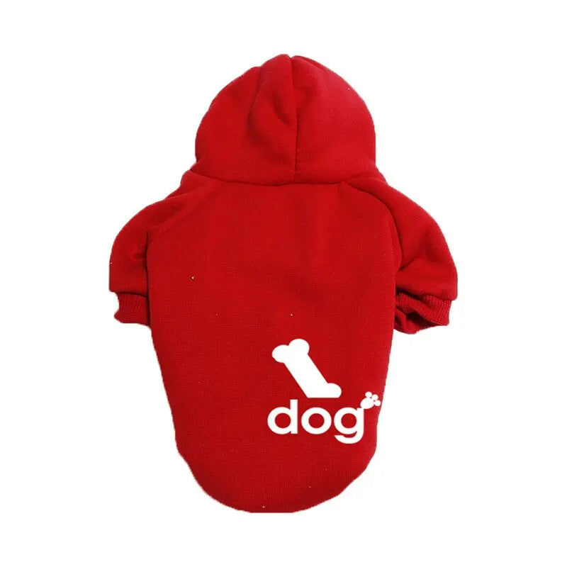 Trendy Bone Pattern Pet Clothing with Letter Print