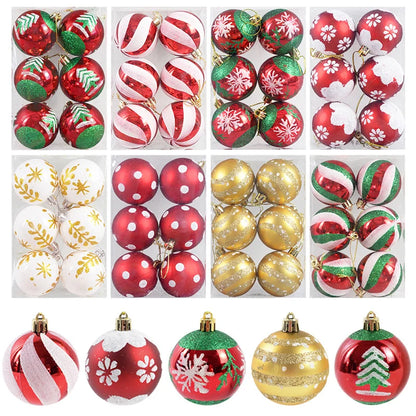 Christmas Ball Ornaments 6Pcs/box 6cm