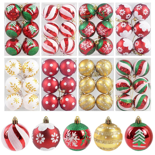 Christmas Ball Ornaments 6Pcs/box 6cm