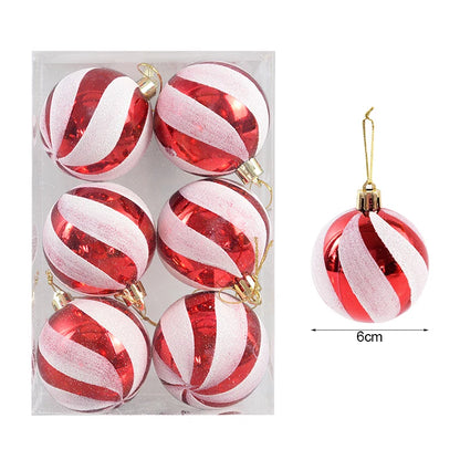 Christmas Ball Ornaments 6Pcs/box 6cm