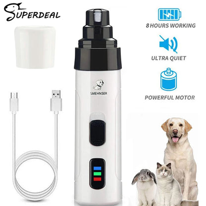 Painless USB Charging Dog Nail Grinders