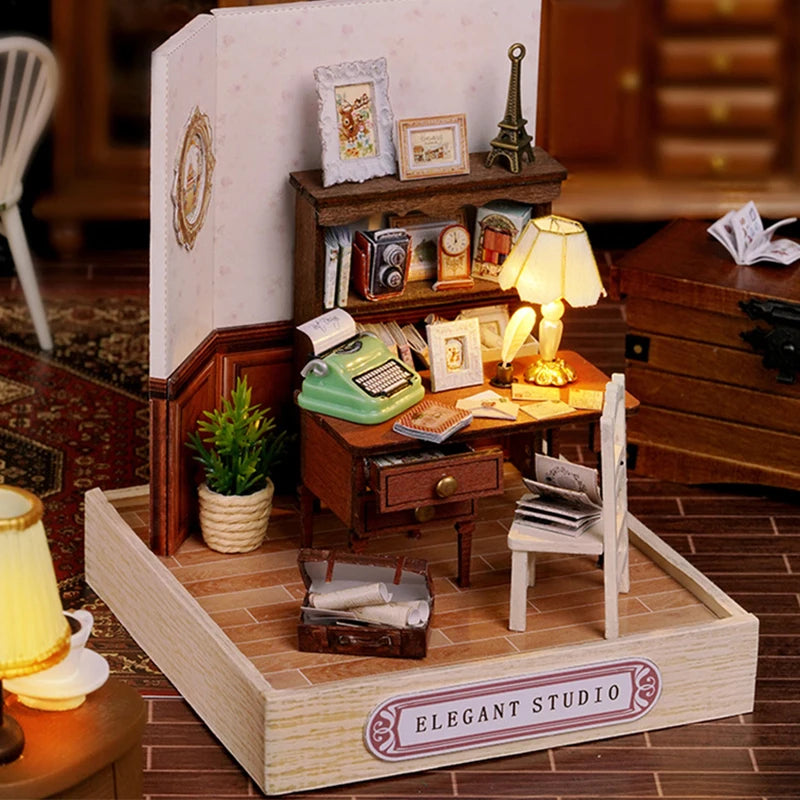 Wooden Miniature Doll House - Nooshop