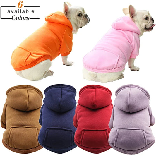 Dog Hooded Winter Sweatshirt