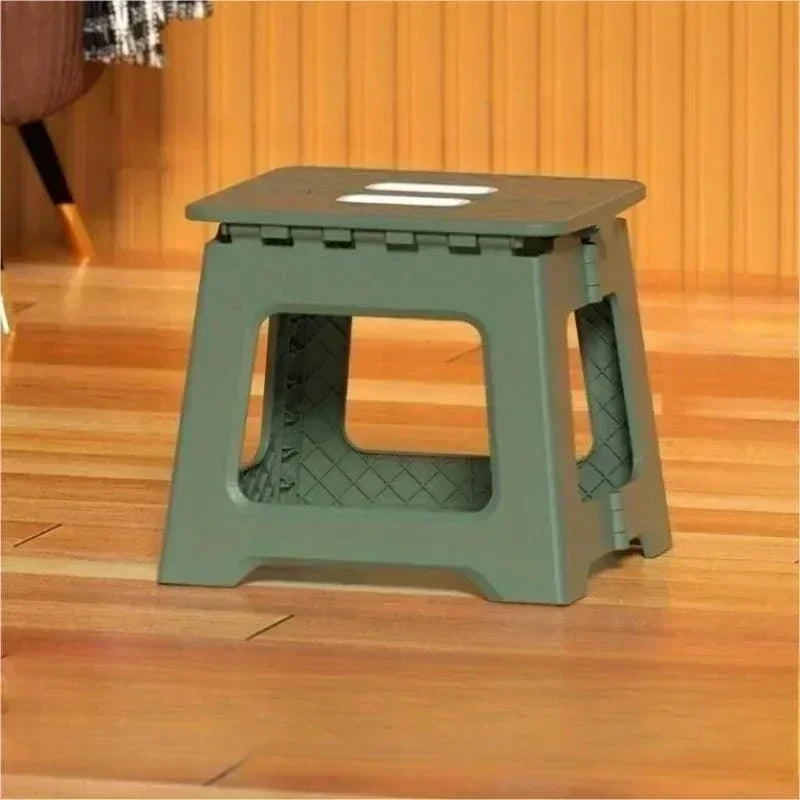 Portable Folding Stool Thickened Plastic Saddle Chair