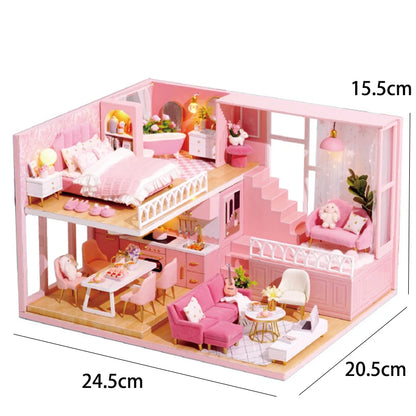 Wooden Mini Doll House - Nooshop