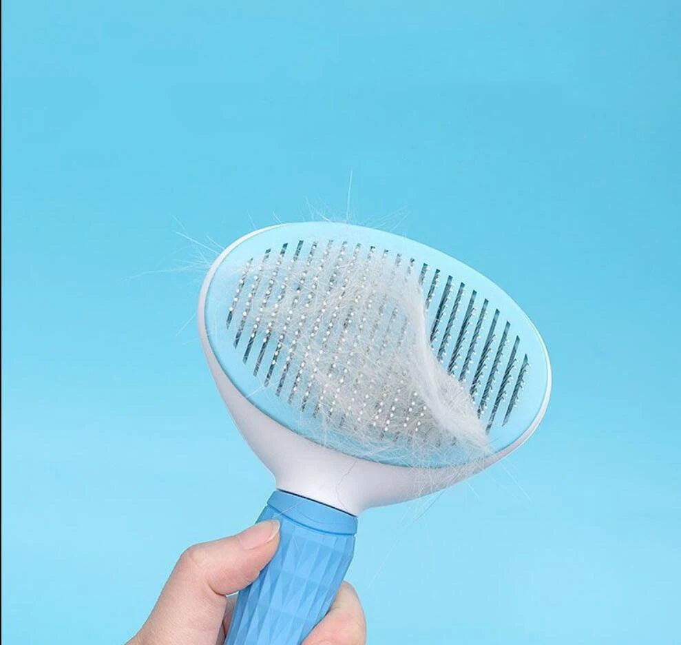 Pet Hair Brush & Comb for Dogs & Cats - Gentle Grooming Tool