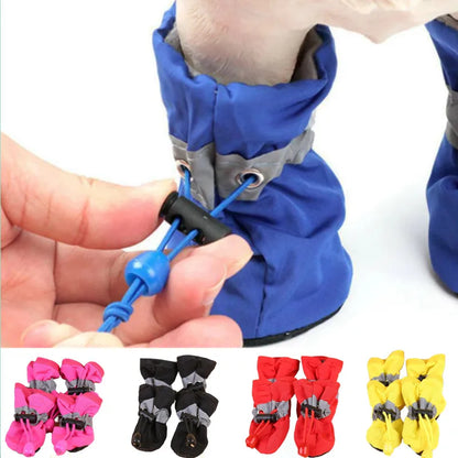 Waterproof Dog Shoes - Set of 4 Protective Boots