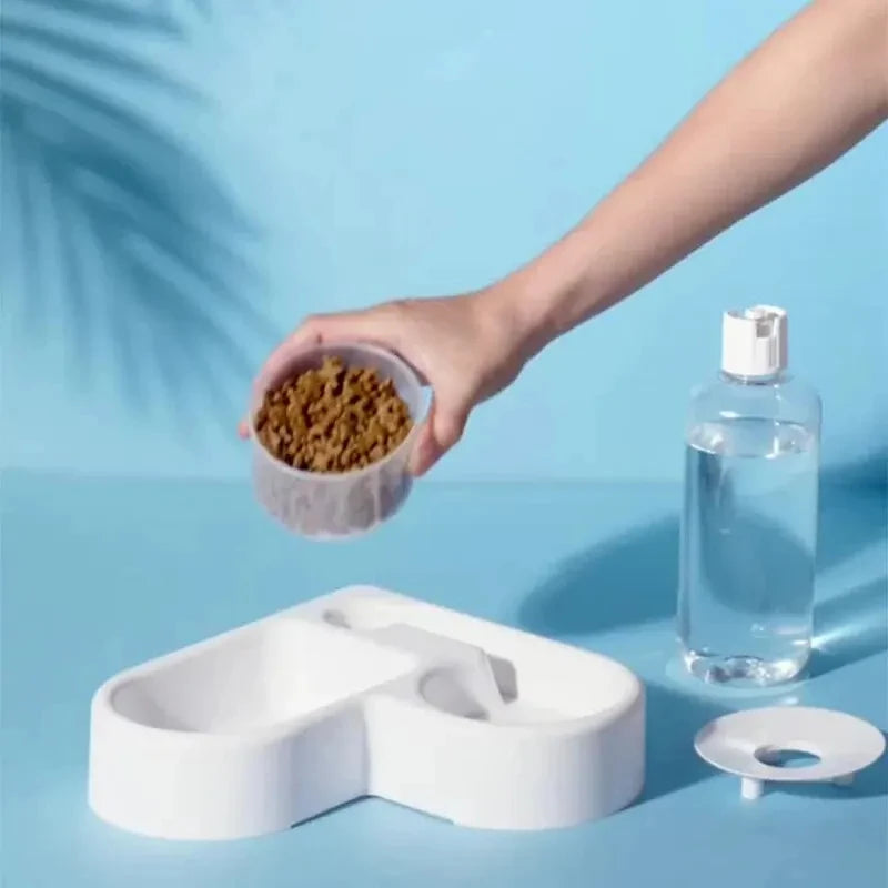 Food and Automatic Water Love Pet Bowl