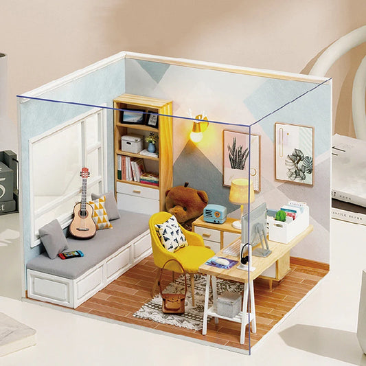 Wooden Miniature Doll House - Nooshop