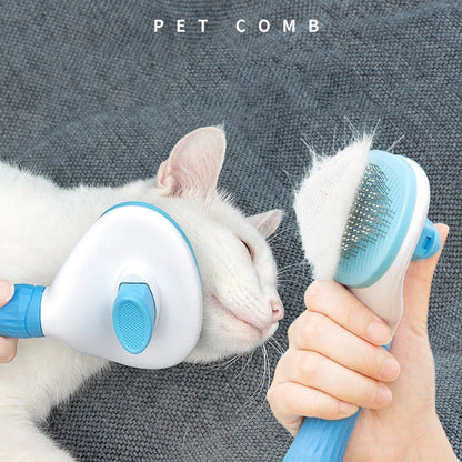 Pet Hair Brush & Comb for Dogs & Cats - Gentle Grooming Tool