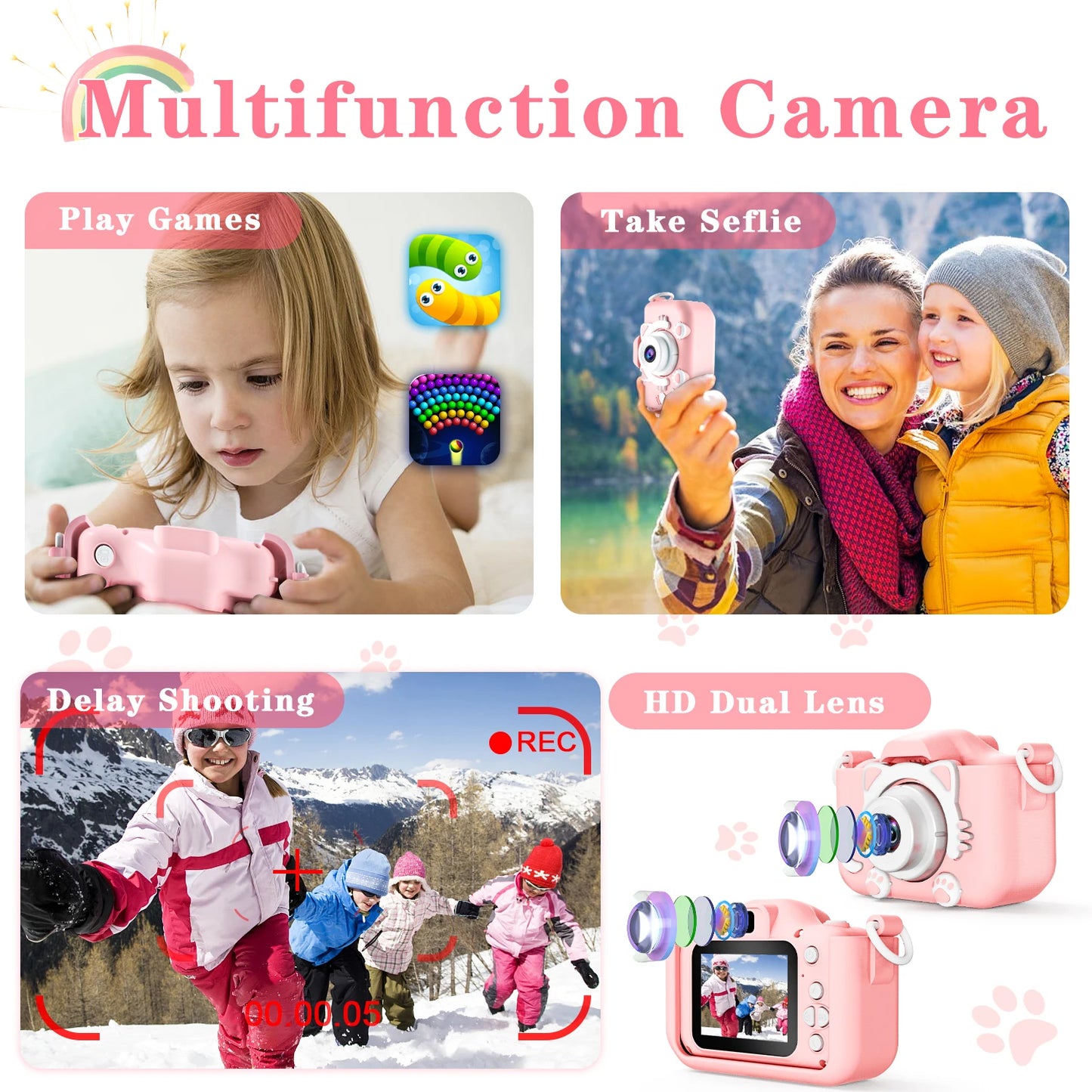 Kdis Camera Toys 1080P HD - Nooshop