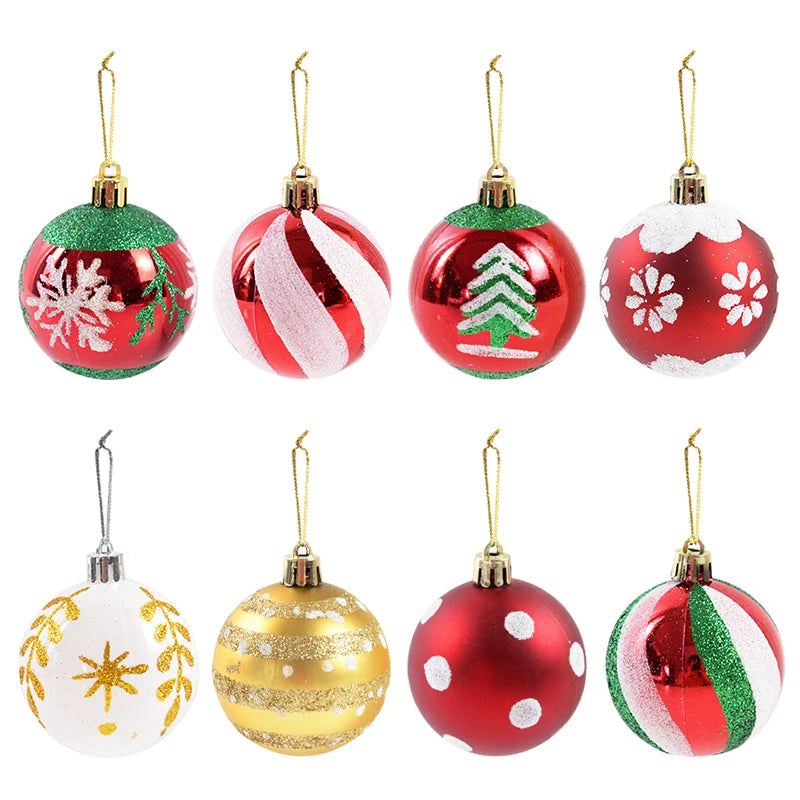 Christmas Ball Ornaments 6Pcs/box 6cm