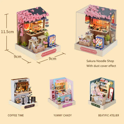 Wooden Miniature Doll House - Nooshop