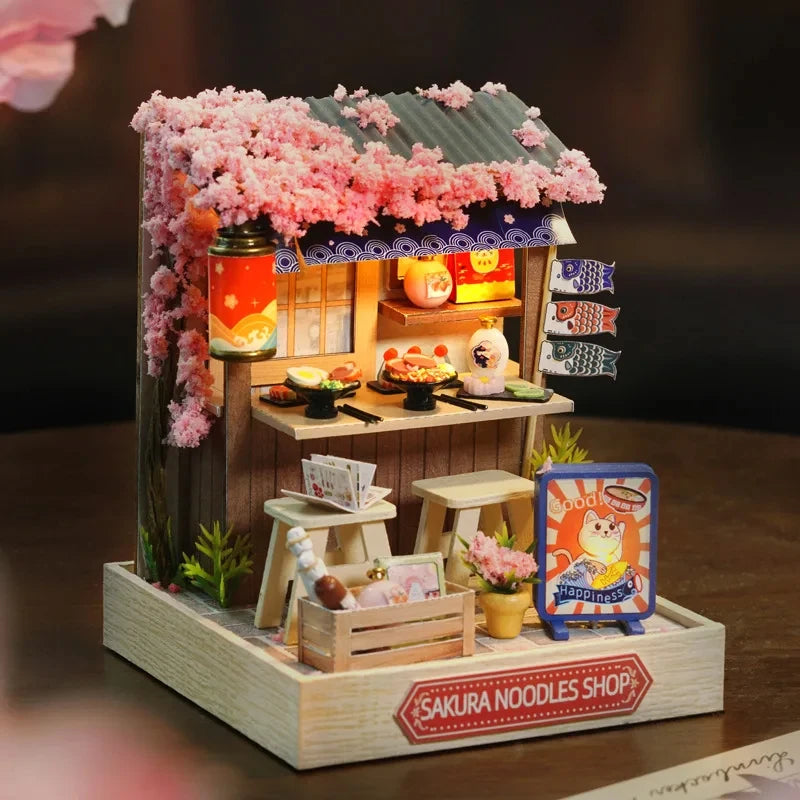 Wooden Miniature Doll House - Nooshop