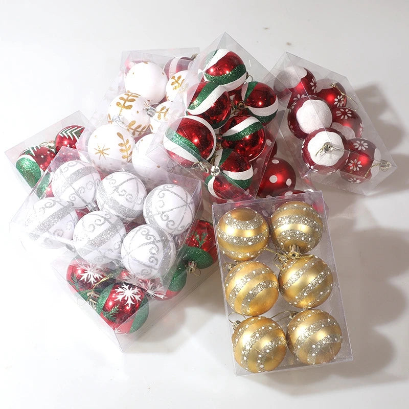 Christmas Ball Ornaments 6Pcs/box 6cm