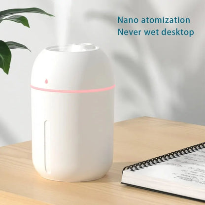 Portable Mini USB Air Humidifier – 330ML Cool Mist for Better Breathing