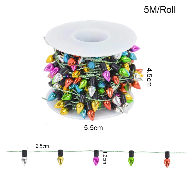 Colorful Bulbs String 5M/roll