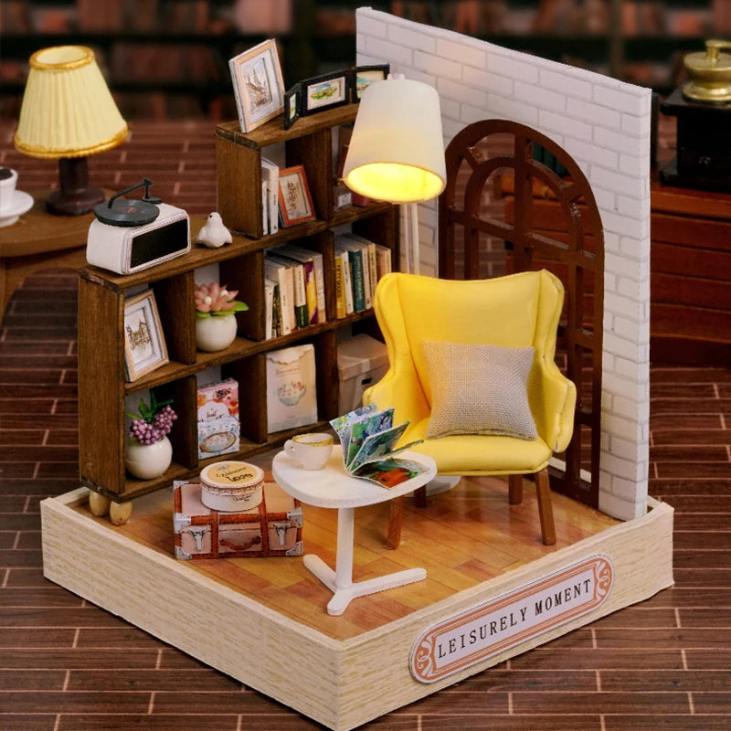 Wooden Miniature Doll House - Nooshop