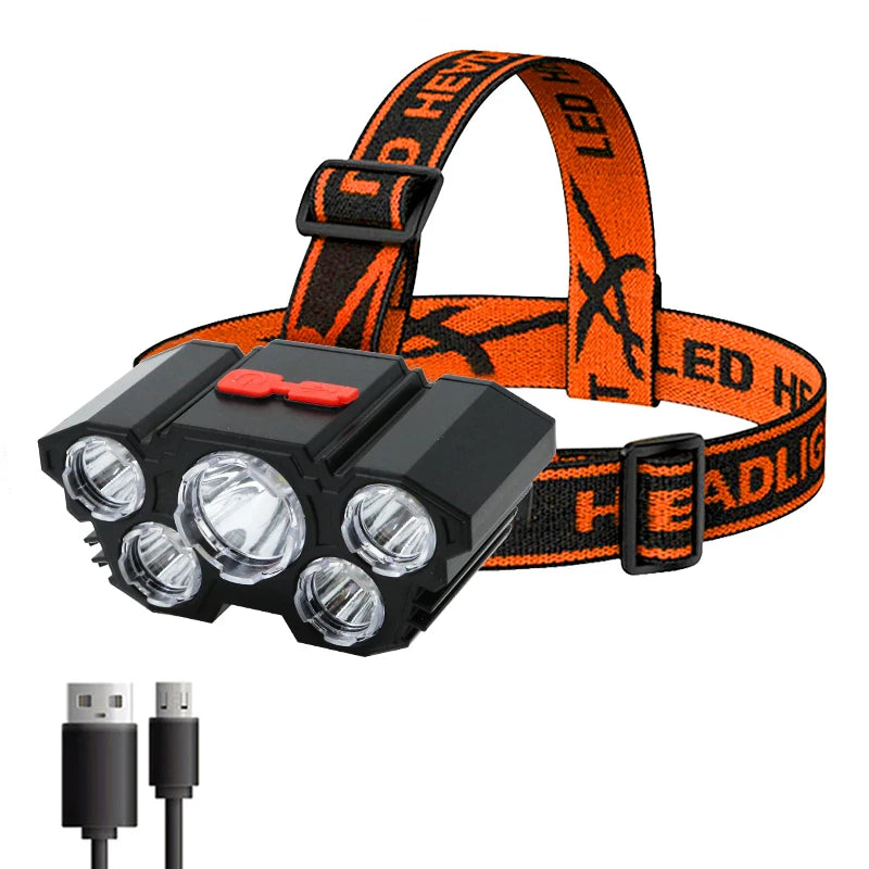 5 LED Flashlight Rechargeable - Nooshop