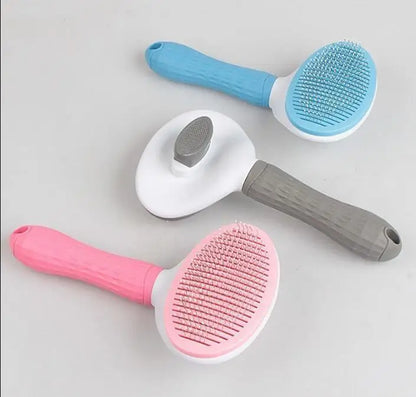 Pet Hair Brush & Comb for Dogs & Cats - Gentle Grooming Tool