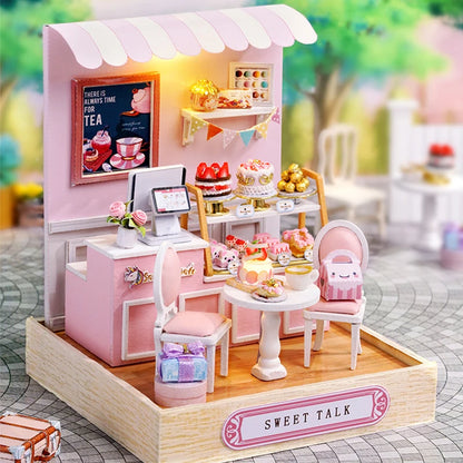 Wooden Miniature Doll House - Nooshop