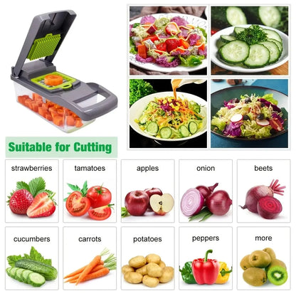 Vegetable Chopper 16 Pcs/Set