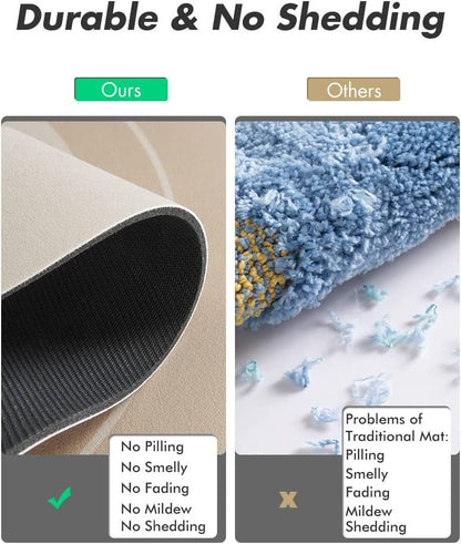 Ultra-Absorbent Quick-Dry Diatom Mud Bath Mat