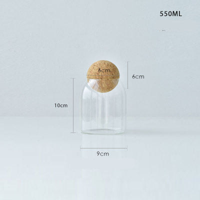 Glass Sealed Jar for Kitchen Storage – 90mm Diameter