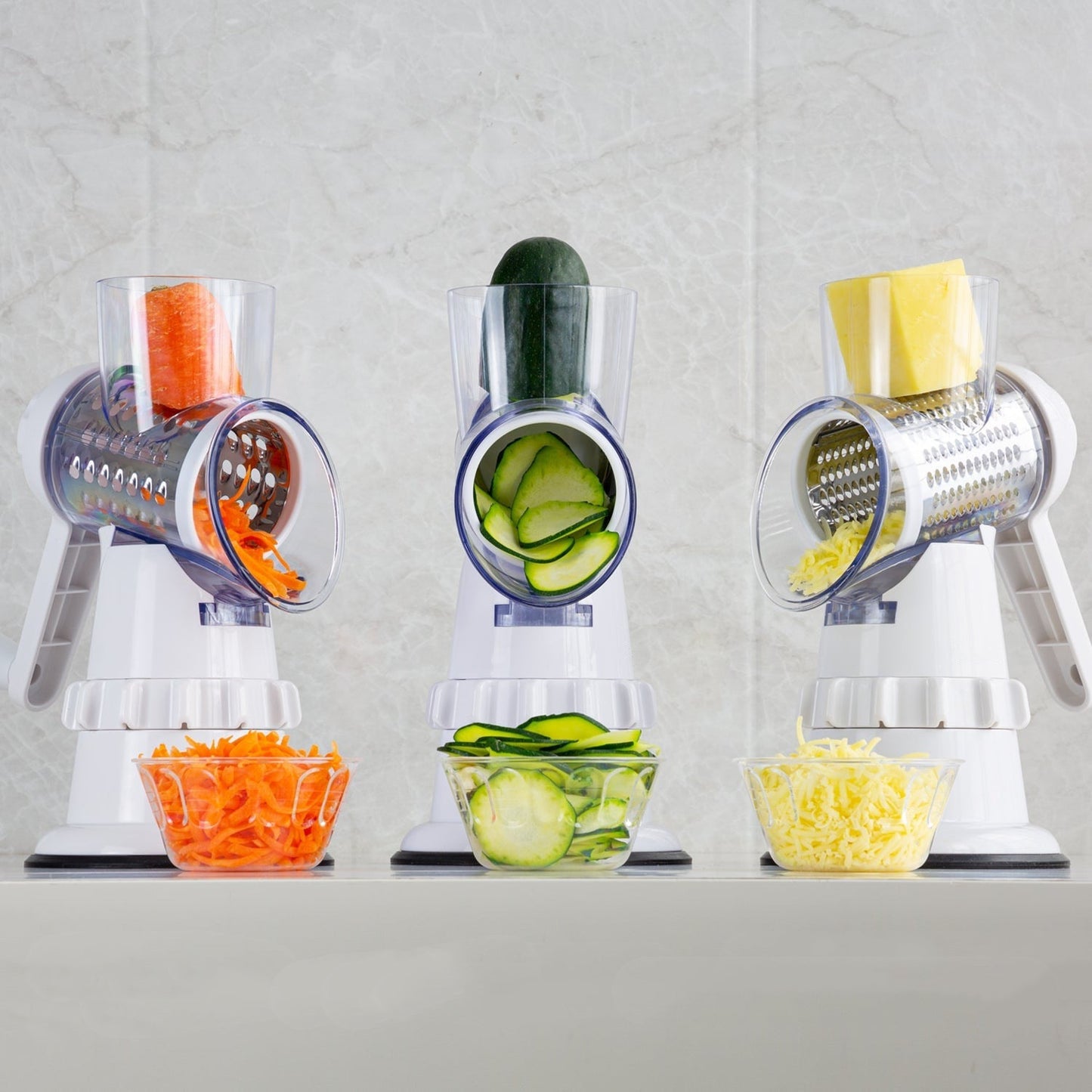 3-in-1 Manual Vegetable Slicer - Multi-functional Kitchen Accessory