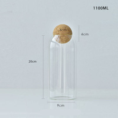 Glass Sealed Jar for Kitchen Storage – 90mm Diameter