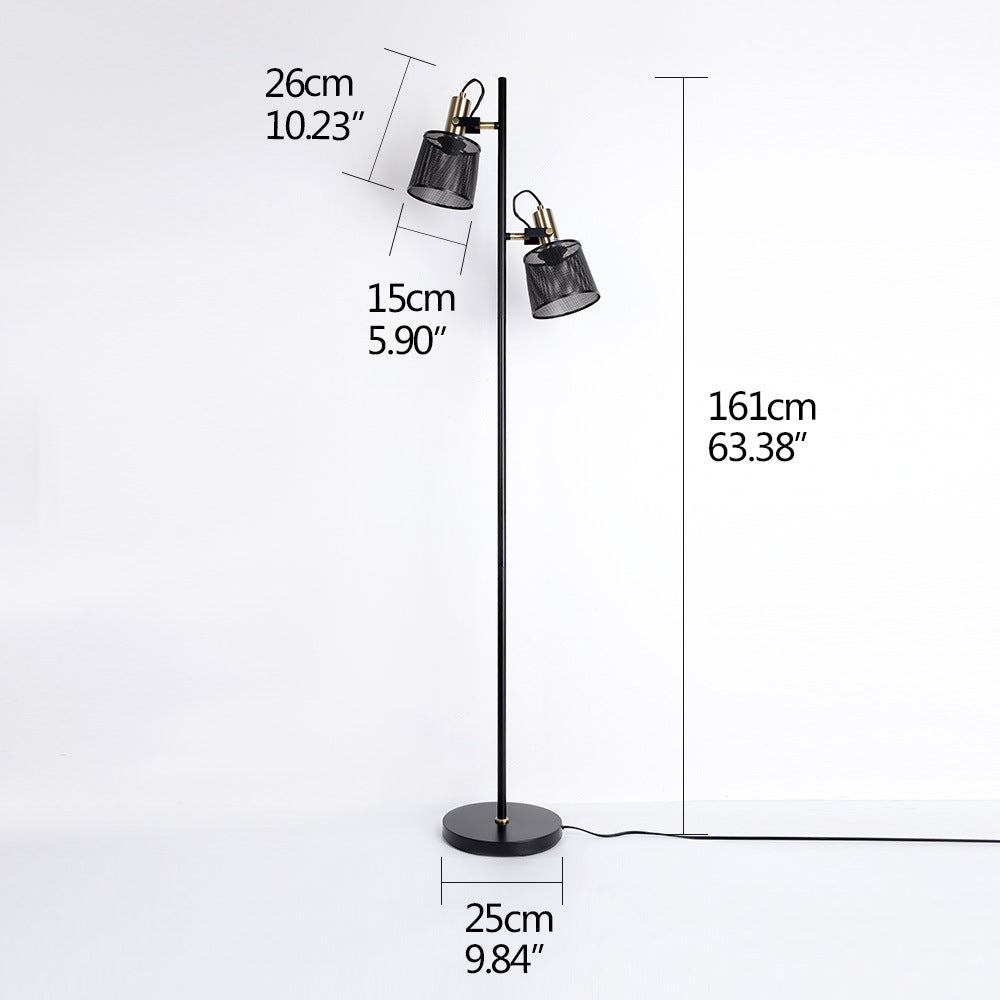 Industrial-Style Black Floor Atmosphere Lamp
