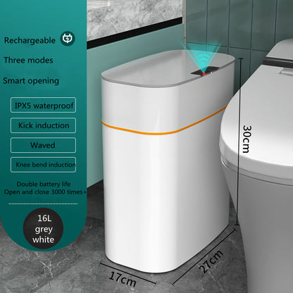 Smart Trash Can with Automatic Lid - Hands-Free Waste Management