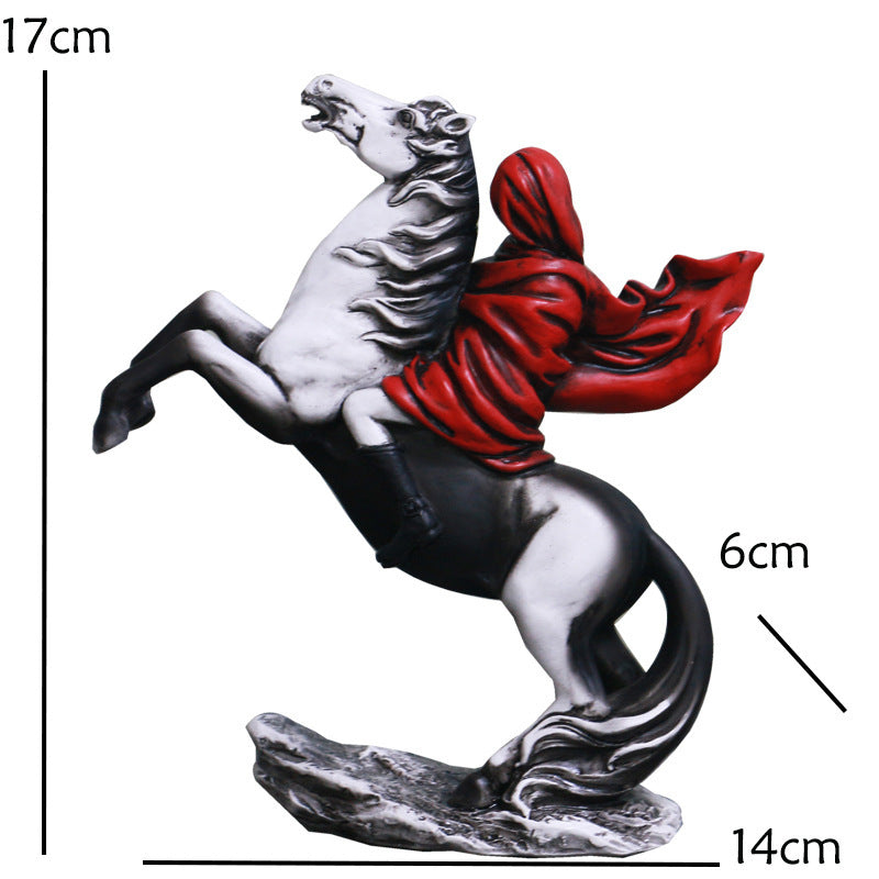 Little Girl With Balloon Resin Art Sculpture for Living Room Decor