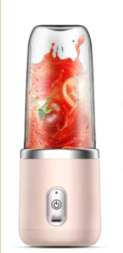 6-Blade Portable Blender - Mini USB Juicer for Smoothies & Shakes