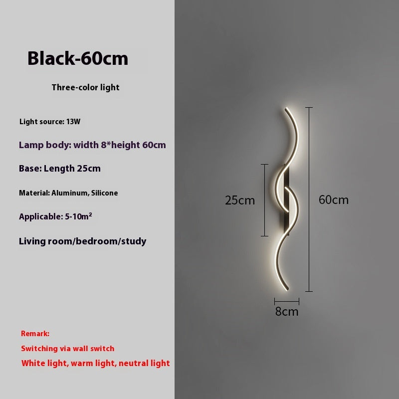 Minimalist Bedside Wall Lamp for Living Room, Aisle & Corridor