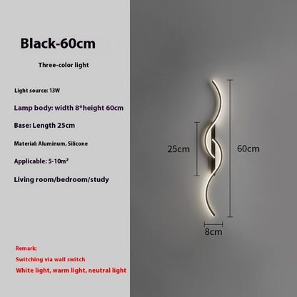 Minimalist Bedside Wall Lamp for Living Room, Aisle & Corridor