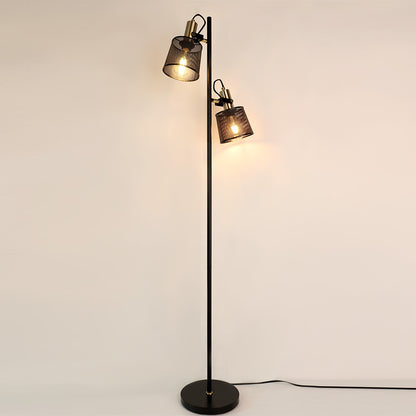 Industrial-Style Black Floor Atmosphere Lamp
