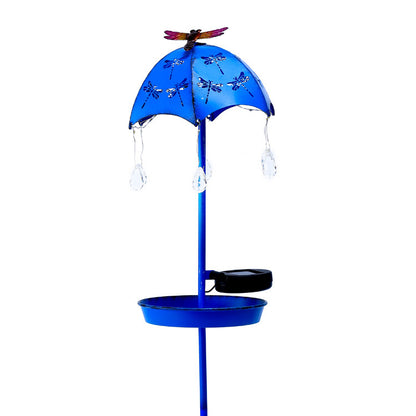 Solar Wrought Iron Bird Feeder Floor Lamp