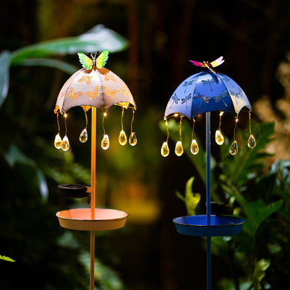 Solar Wrought Iron Bird Feeder Floor Lamp