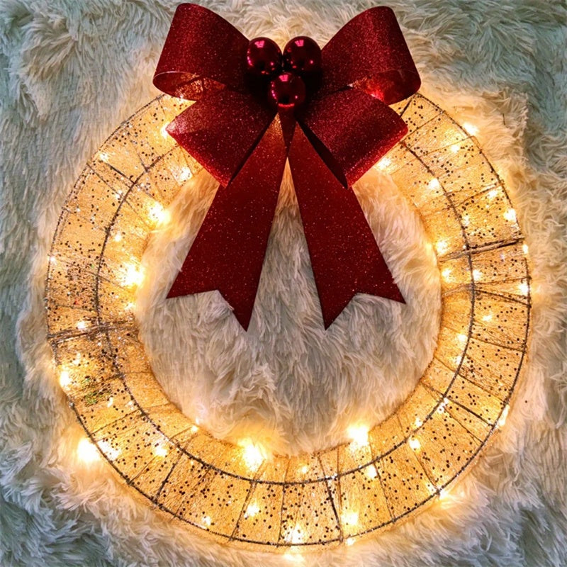 LED Christmas Garland – 50CM Luminous Holiday Decor