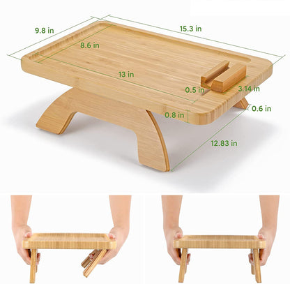 Portable Bamboo Sofa Tray