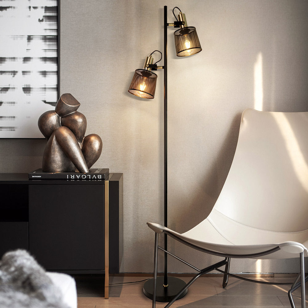 Industrial-Style Black Floor Atmosphere Lamp